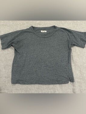 Madewell 100% cotton oversized dark gray tee